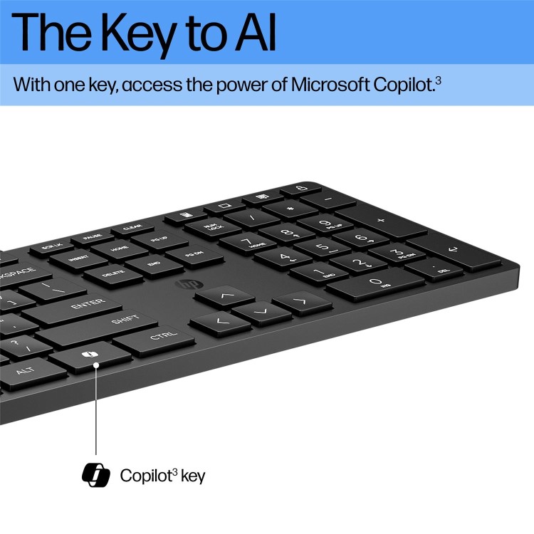HP Desktop 320K Full Size Wired Membrane Keyboard