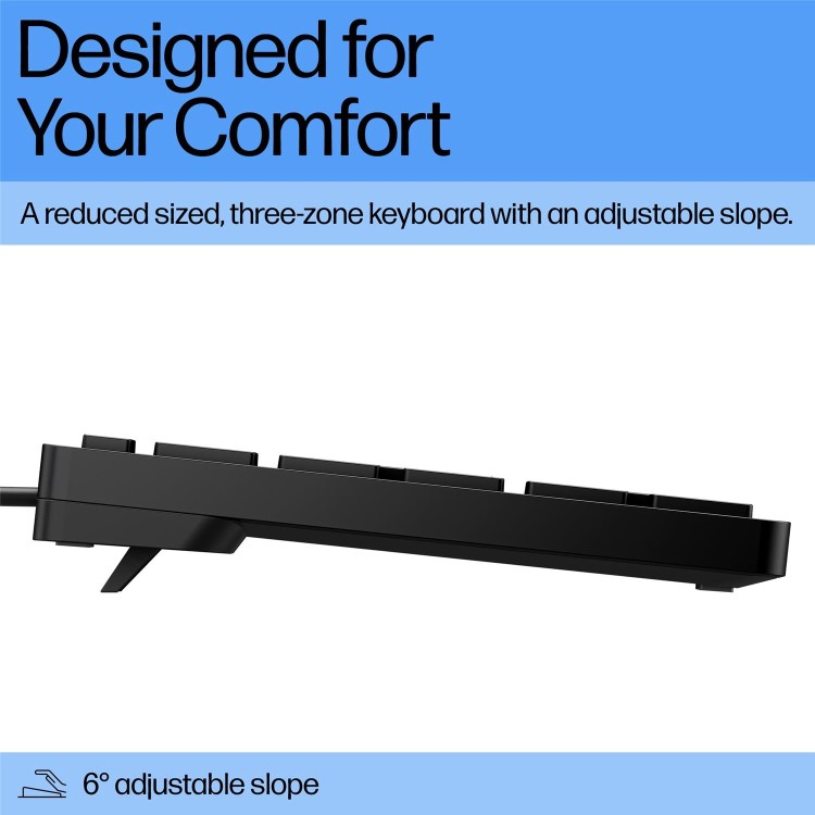 HP Desktop 320K Full Size Wired Membrane Keyboard