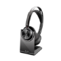 HP Poly Voyager Focus 2 On Ear Bluetooth Wireless Headset with Charging Stand