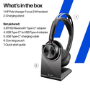 HP Poly Voyager Focus 2 On Ear Bluetooth Wireless Headset with Charging Stand