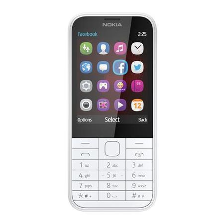 Nokia 225 Sim Free White Sim Free Mobile Phone