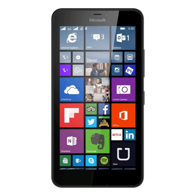 GRADE A2 - Light cosmetic damage - Microsoft Lumia 640 LTE SimFree Black 5.0" 8GB