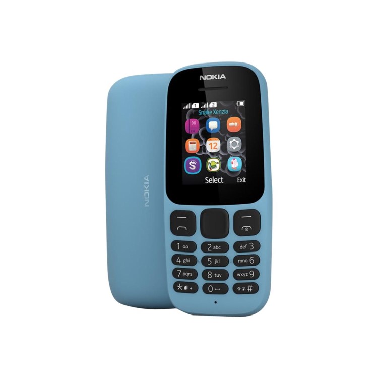 Nokia 105 Blue 1.8" 4MB 2G Unlocked & SIM Free