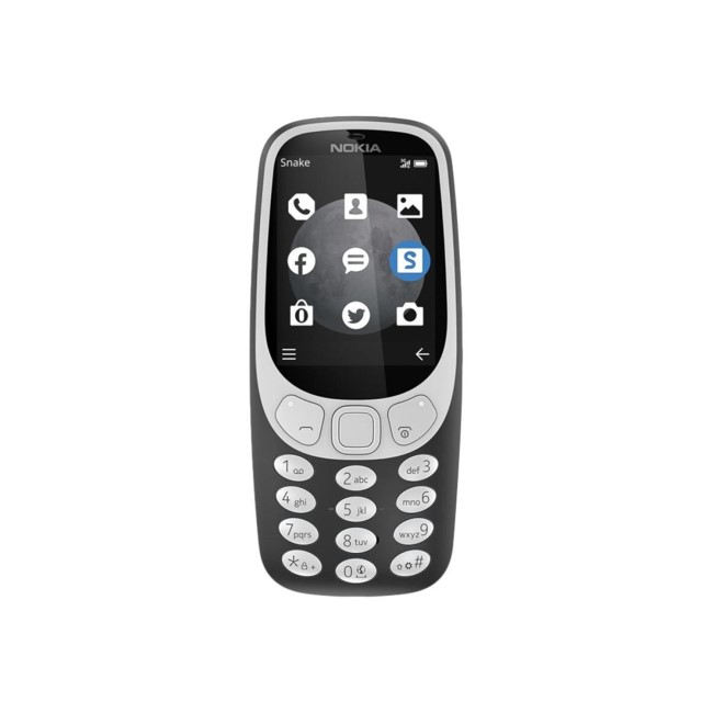 GRADE A2 - Nokia 3310 3G Charcoal 2.4" Unlocked & SIM Free