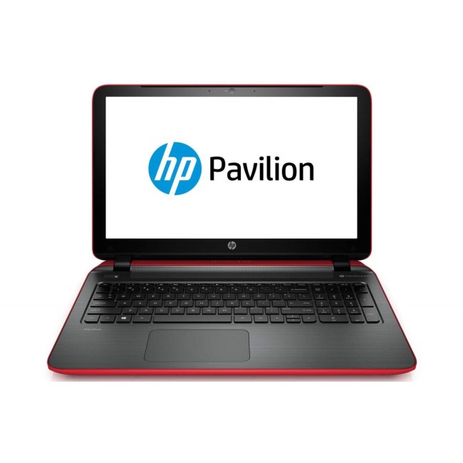 Refurbished Grade A1 HP Pavilion 15-p012na Quad Core 8GB 1TB 15.6 inch Windows 8.1 Laptop in Red & Grey