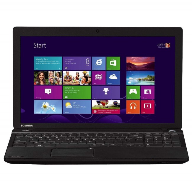 Refurbished Grade A1 Toshiba Satellite C50D-A-133 4GB 500GB Windows 8.1 Laptop in Black 