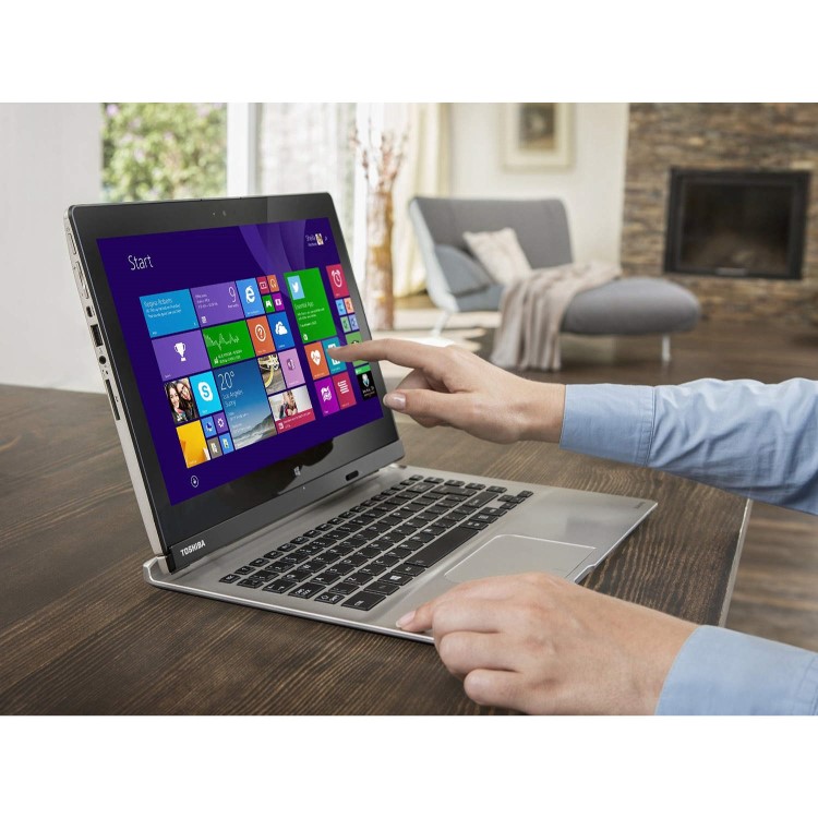 Refurbished Grade A1 Toshiba Satellite Click 2 L30W-B-10D Pentium N3530 Quad Core 4GB 500GB 13.3 inch Touchscreen Convertible Ultrabook Laptop