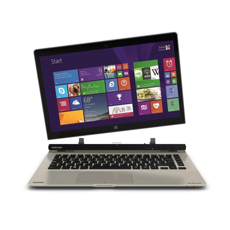 Refurbished Grade A1 Toshiba Satellite Click 2 L30W-B-10D Pentium N3530 Quad Core 4GB 500GB 13.3 inch Touchscreen Convertible Ultrabook Laptop