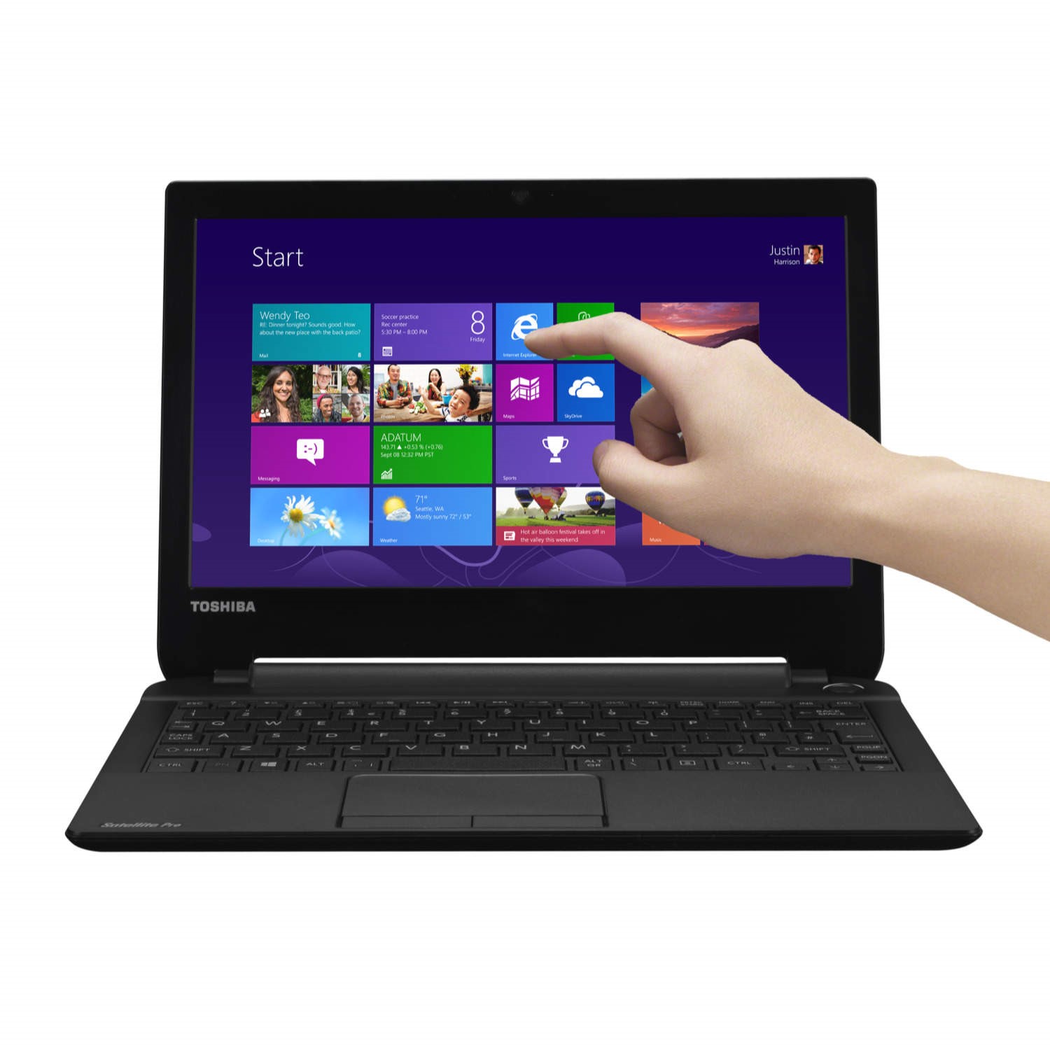 Toshiba Satellite Pro NB10t A 10P 4GB 500GB 11.6 inch Windows 8.1 Pro Touchscreen Laptop TAP