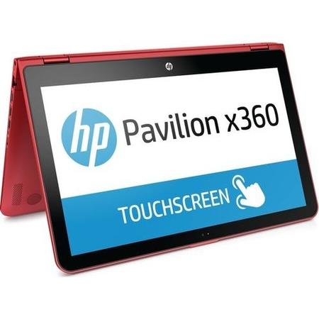 Refurbished HP Pavilion x360 15-bk152sa 15.6" Intel Core i3-7100U 8GB 1TB Windows 10 Touchscreen Convertible Laptop in Red