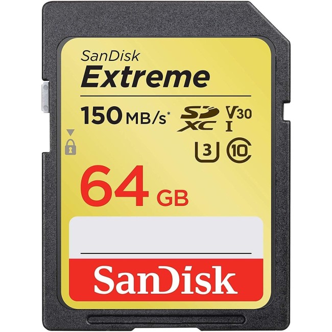 Box Open SanDisk Extreme Plus 64GB Class 10 SDXC Memory Card
