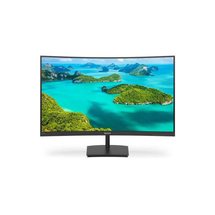 Refurbished Philips 241E1SC 24" VA Full HD 75Hz FreeSync Curved Monitor