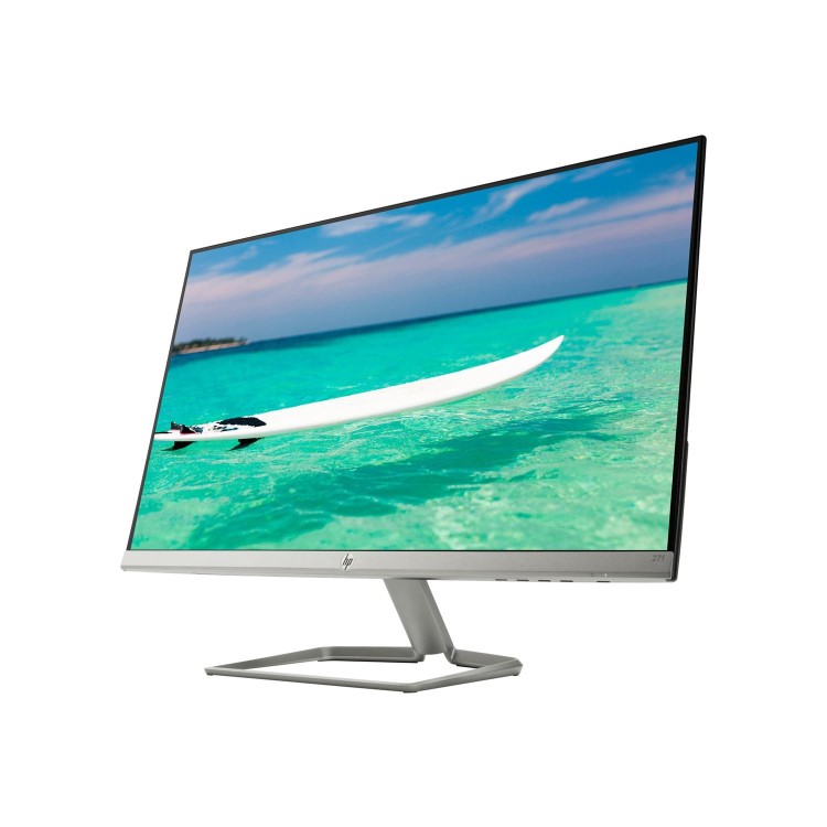 Refurbished HP 27f Full HD IPS 27 Inch Monitor - Monitor is slightly curved