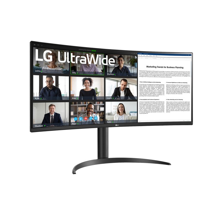 Refurbished LG 34WR55QK-B 34" VA QHD Ultrawide Curved Business/Gaming Monitor