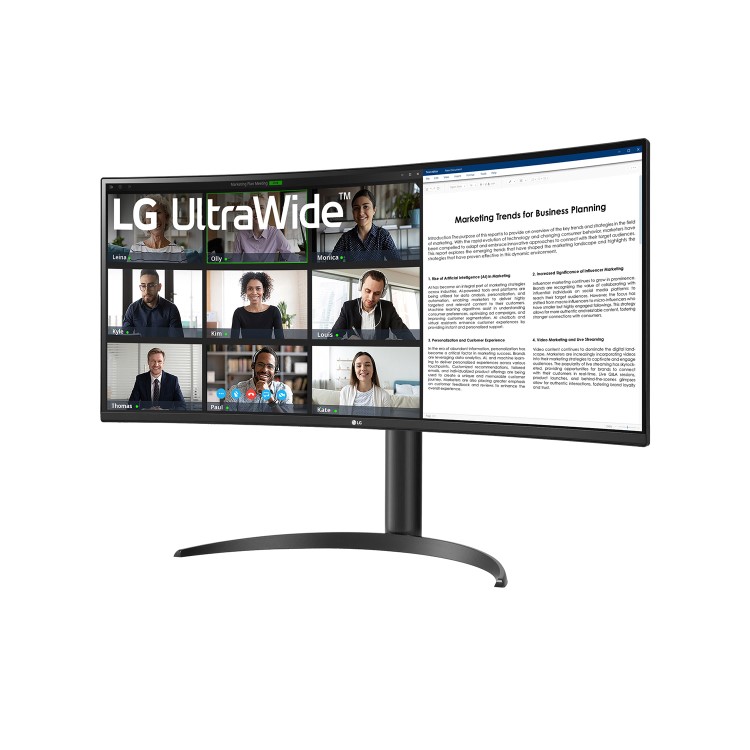 Refurbished LG 34WR55QK-B 34" VA QHD Ultrawide Curved Business/Gaming Monitor