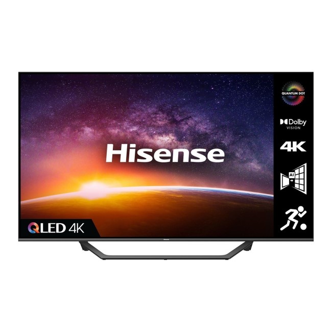 Refurbished Hisense 43 4K Ultra HD with HDR10+ QLED Freeview Play Smart TV
