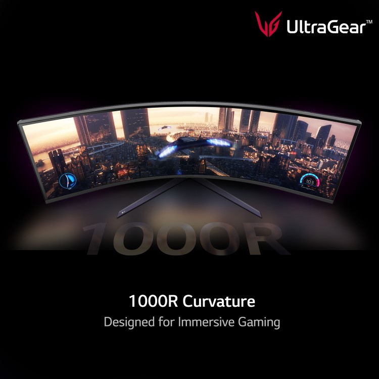 LG UltraGear 49GR85DC 49" Dual QHD 240Hz 1ms FreeSync Curved Gaming Monitor