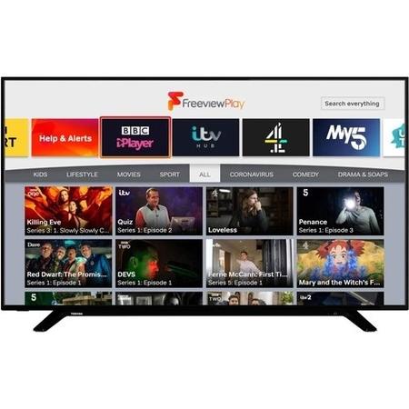 Refurbished Toshiba 58" 4K Ultra HD with HDR10 LED Freeview Play Smart TV