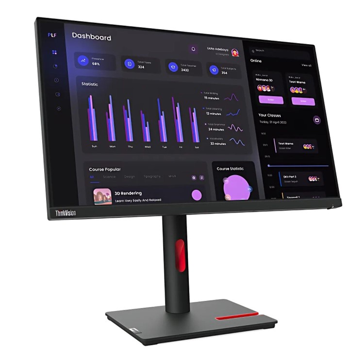 Refurbished Lenovo ThinkVision T24i-30 23.8" Full HD IPS Monitor