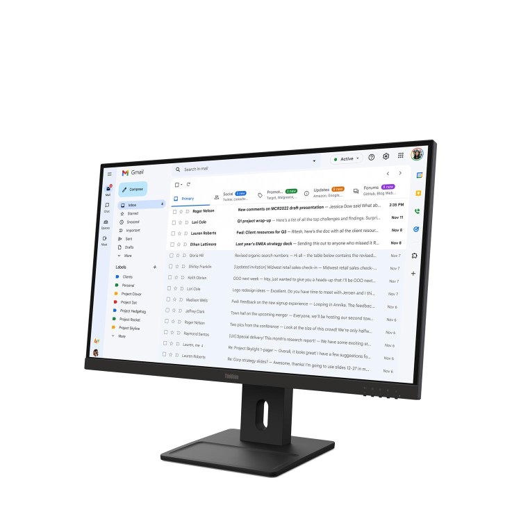 Refurbished Lenovo ThinkVision E27-40 27" IPS Full HD 100Hz Monitor