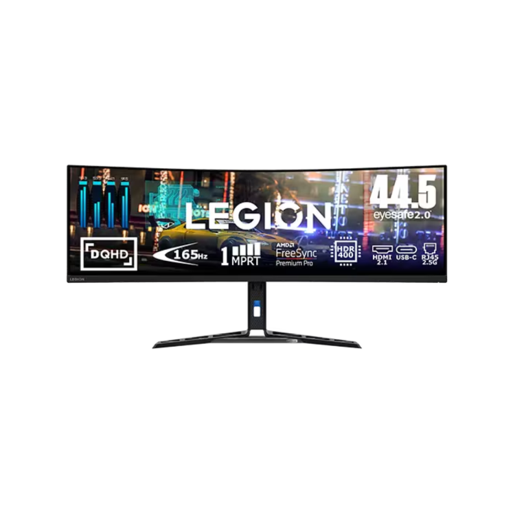 Refurbished Lenovo Legion R45w-30 44.5" VA DQHD 170Hz Curved Gaming Monitor