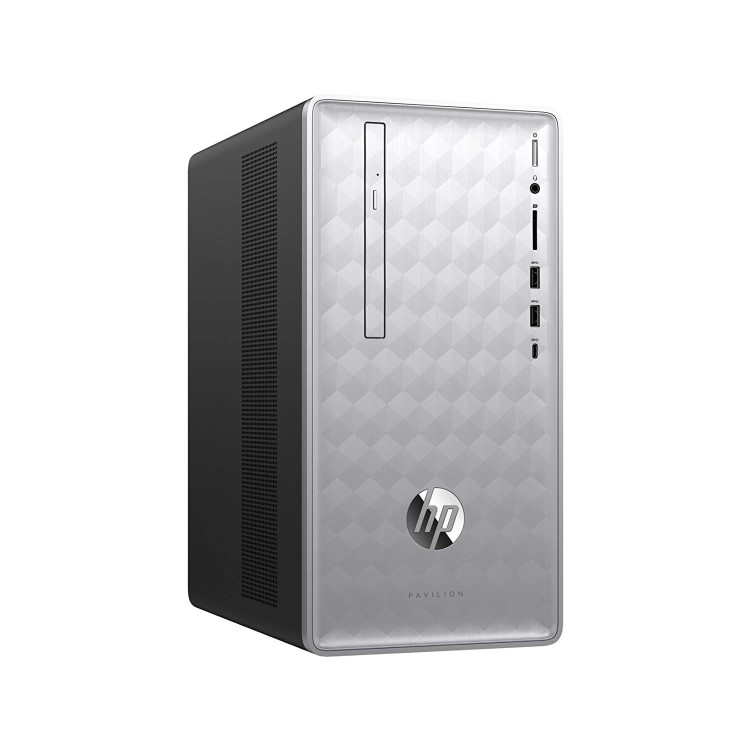 Refurbished HP 590-p0057na Ryzen 5-2400G 8GB 1TB & 128GB DVDRW WiFi Windows 10 Desktop