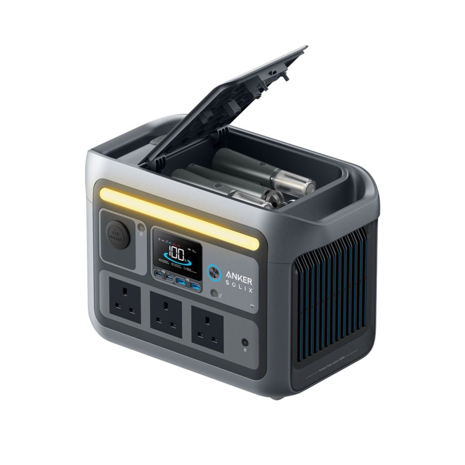 Anker Solix C800x Plus Portable Power Station Light