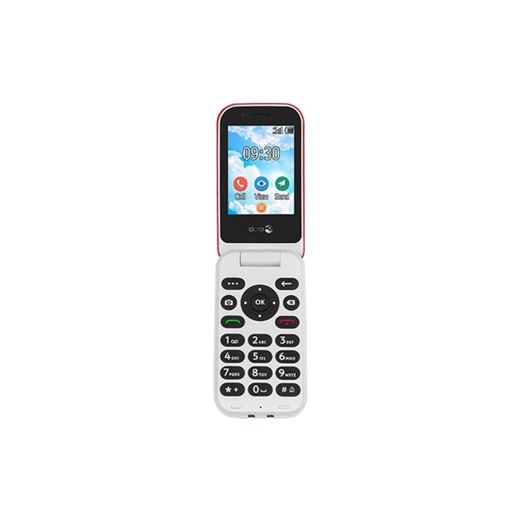 Grade A2 Doro 7030 Red 2.8" 512MB 4G Dual SIM Unlocked & SIM Free