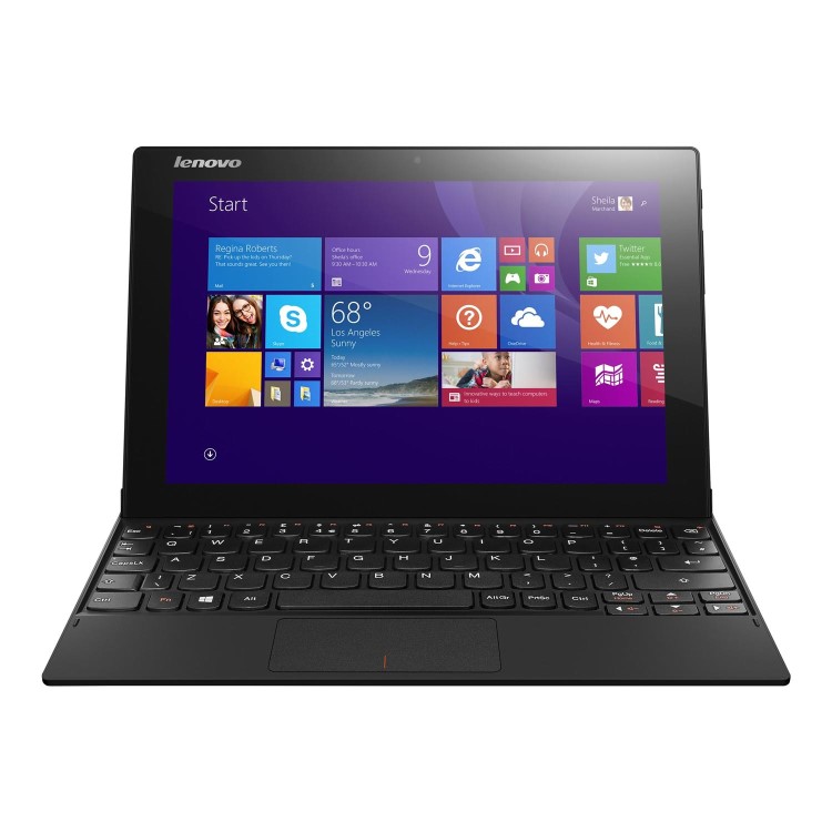 Refurbished Lenovo MIIX 310 Atom X5-8300 2GB 64GB 10.1 Inch Touchscreen Windows 10 Laptop - The unit does not have a working WebCam