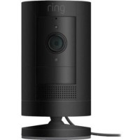 Box Opened Ring 1080p HD Stick Up Cam Plug-in - Black
