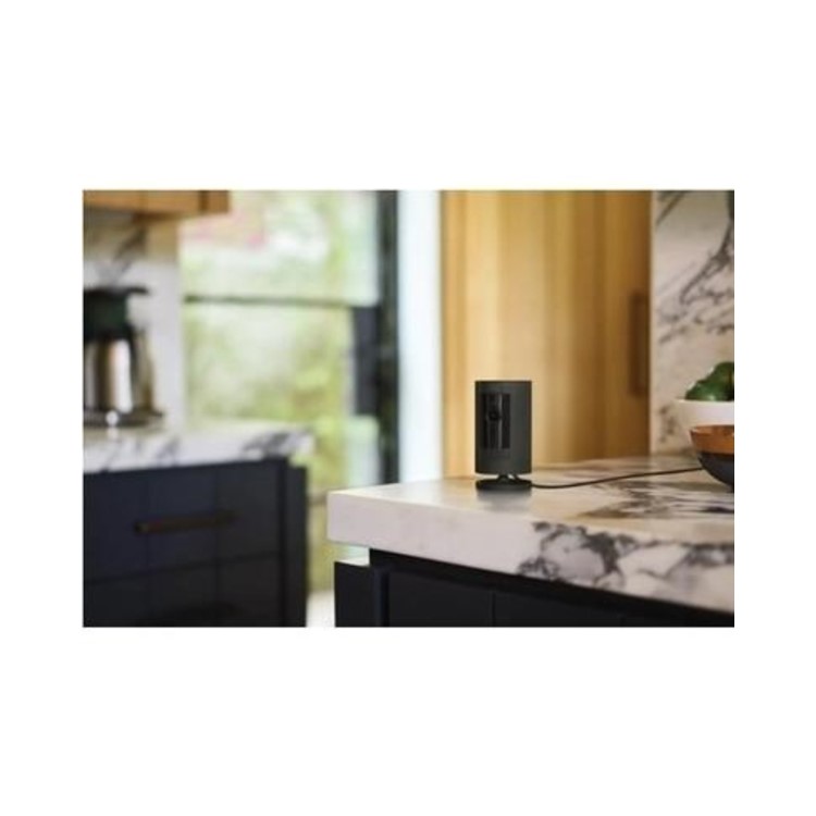 Box Opened Ring 1080p HD Stick Up Cam Plug-in - Black