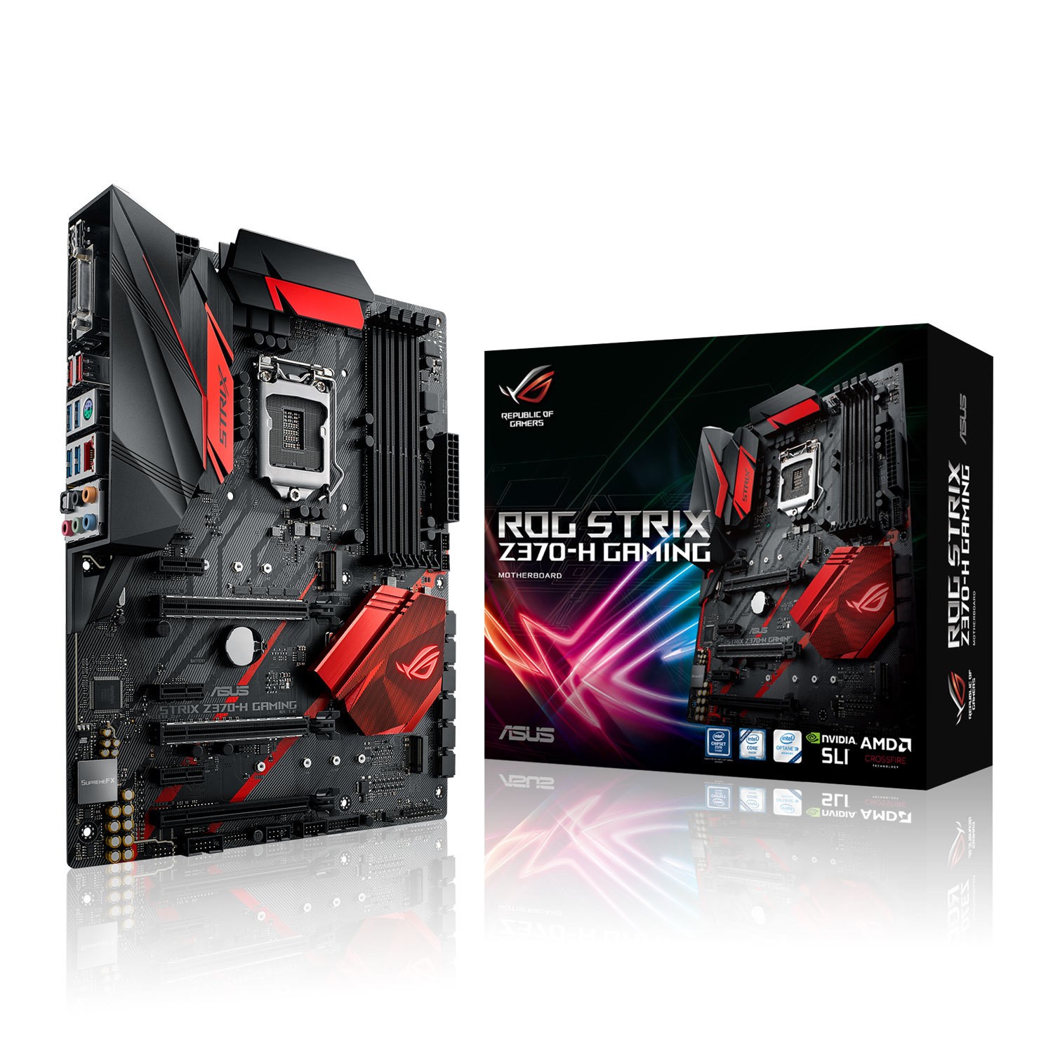 Box Open Asus ROG STRIX Z370-H Gaming ATX Motherboard - Laptops Direct