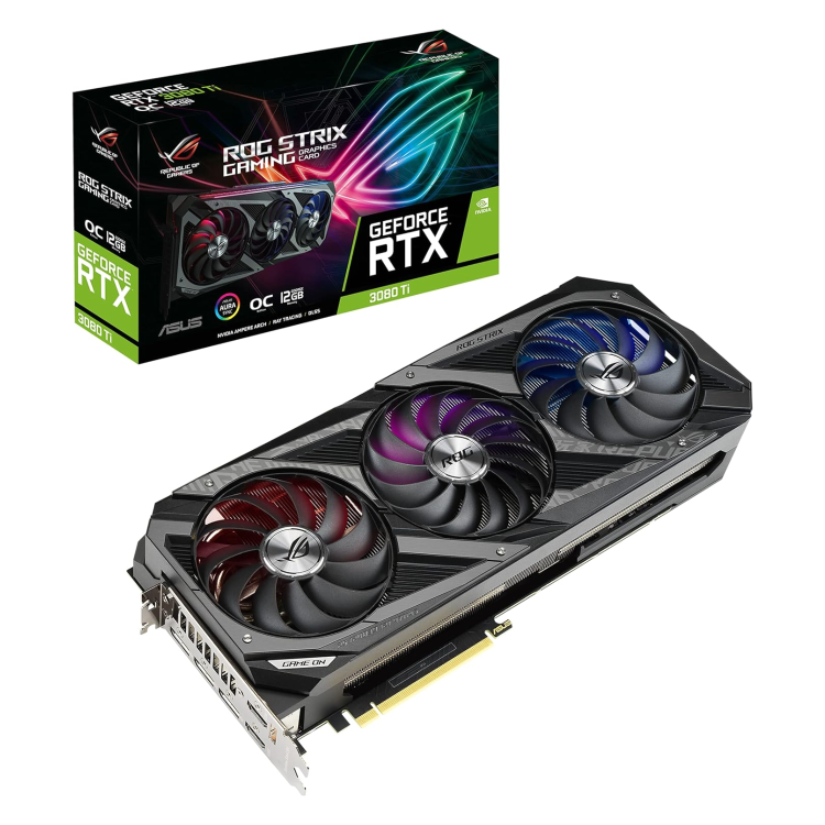 Box Opened ASUS ROG Strix LC NVIDIA GeForce RTX 3090 Ti 24GB 1950MHz Gaming Graphics Card