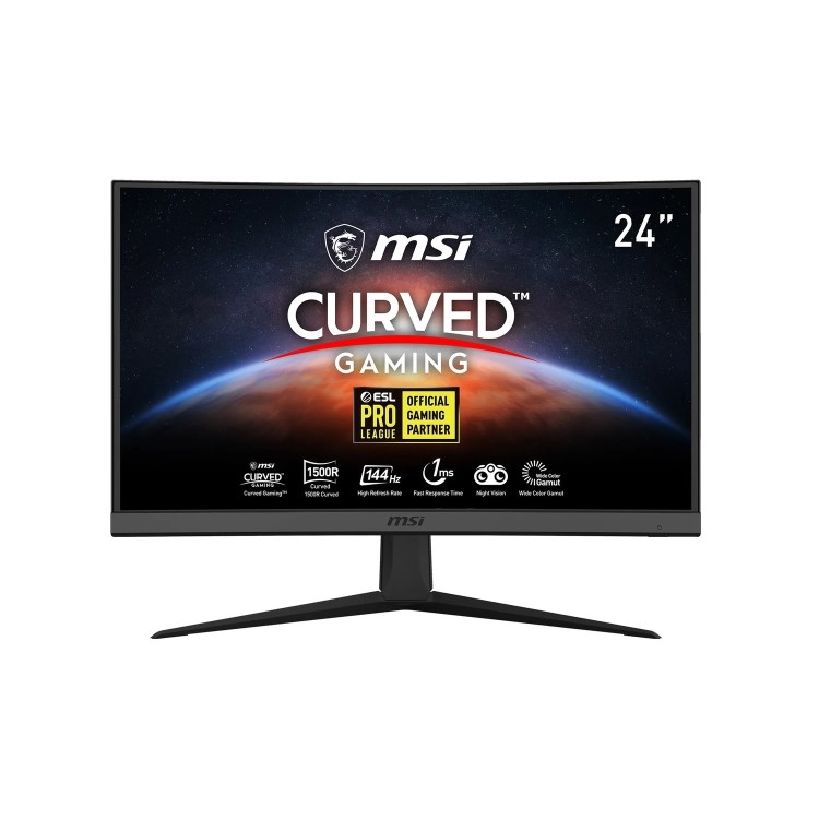 Refurbished MSI Optix G24C4 24" VA FHD LED 144Hz 1ms FreeSync Curved Gaming Monitor