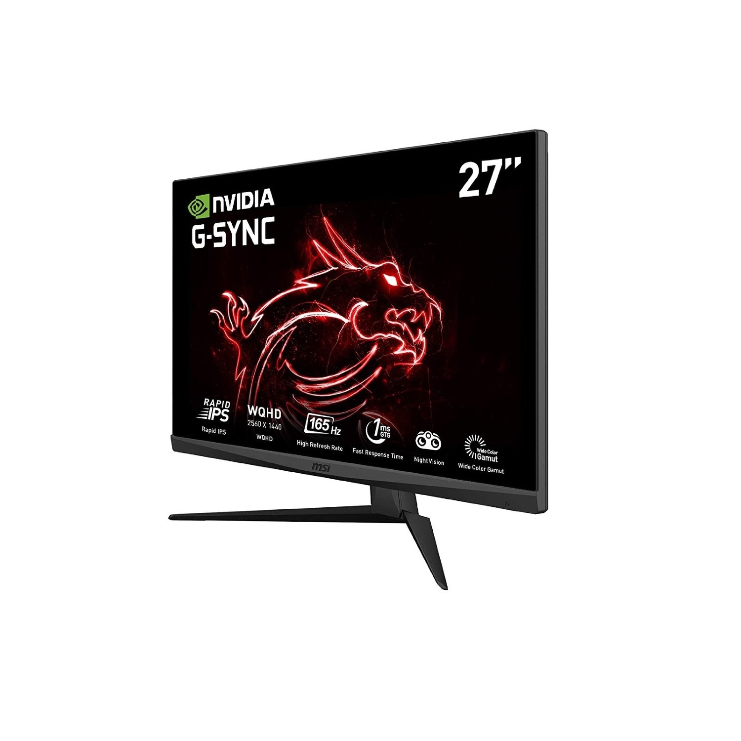 Refurbished MSI Optix G273QF 27" IPS QHD LCD 165Hz 1ms Gaming Monitor ...