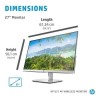 Refurbished HP U27 27&quot; Wireless 4K Ultra HD IPS LCD Monitor 