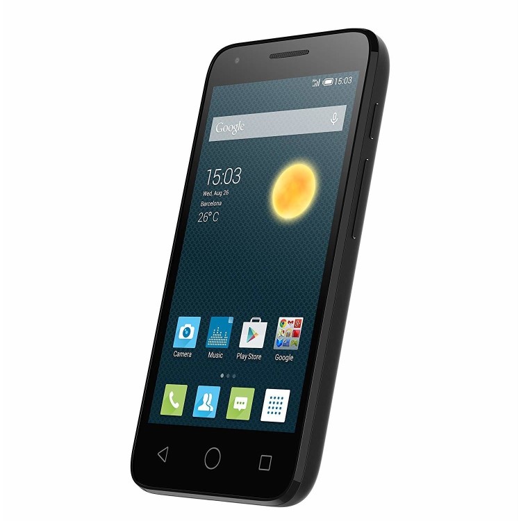 Grade A Alcatel Pixi 3 3.5 Black 3.5" 4GB 3G Unlocked & SIM Free