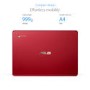 Asus C223NA Intel Celeron N3350 4GB 32GB eMMC 11.6 Inch Chrome OS Chromebook - Red