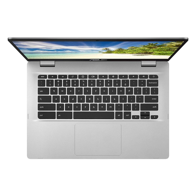 Refurbished Asus C423NA Intel Celeron N3350 4GB 32GB 14 Inch Touchscreen Chromebook in Silver