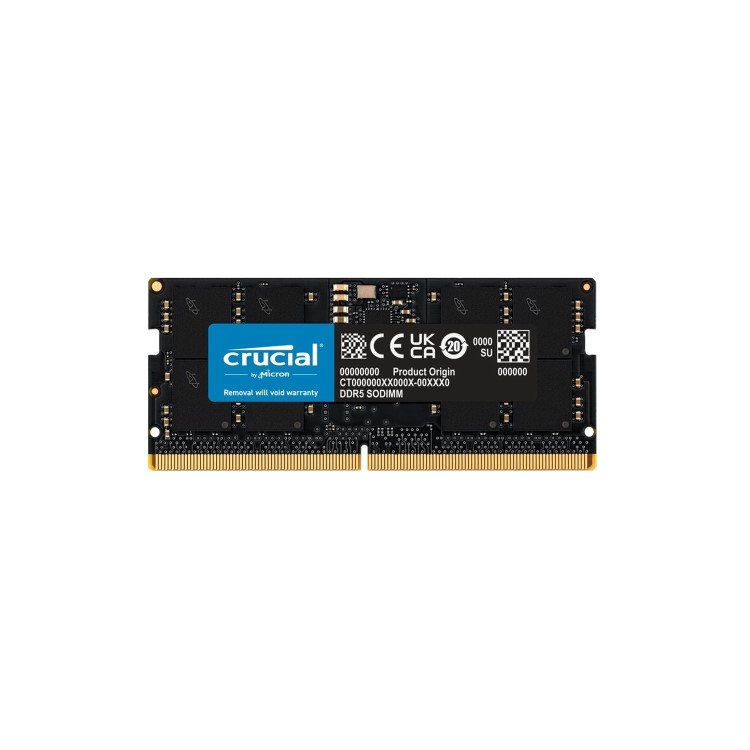 Box Opened Crucial 8GB 1x8GB SO-DIMM 4800MHz DDR5 Laptop Memory