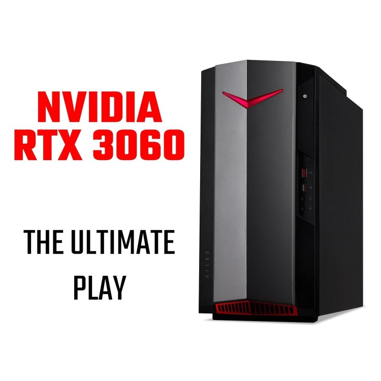 Refurbished Acer Nitro 50 N50-640 Core i5-12400F 16GB 1TB SSD RTX 3060 Windows 11 Home Gaming Desktop