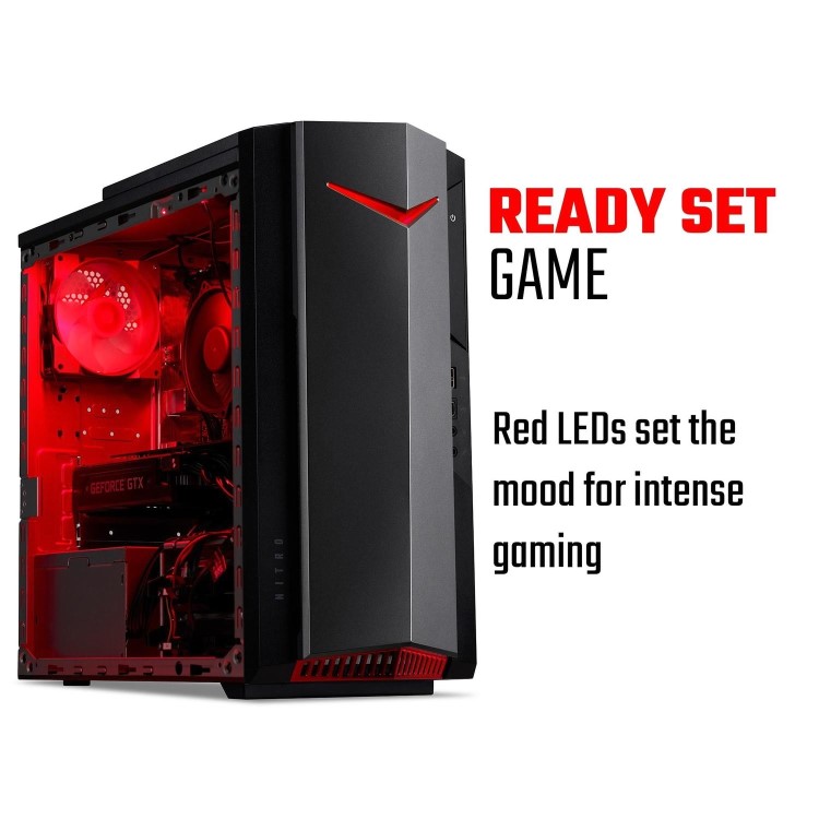 Refurbished Acer Nitro 50 N50-640 Core i5-12400F 16GB 1TB SSD RTX 3060 Windows 11 Home Gaming Desktop