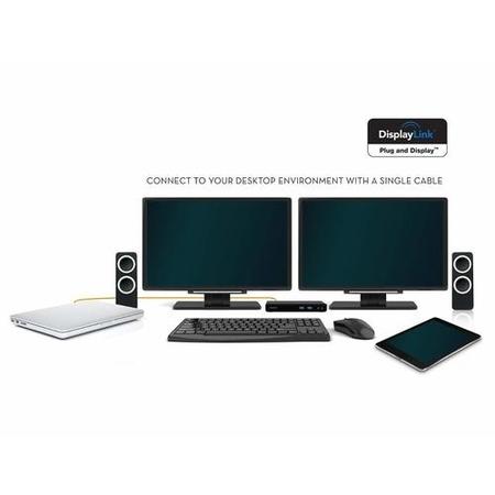 Box Opened 2-Power USB 3.0 Dual Display Docking Station