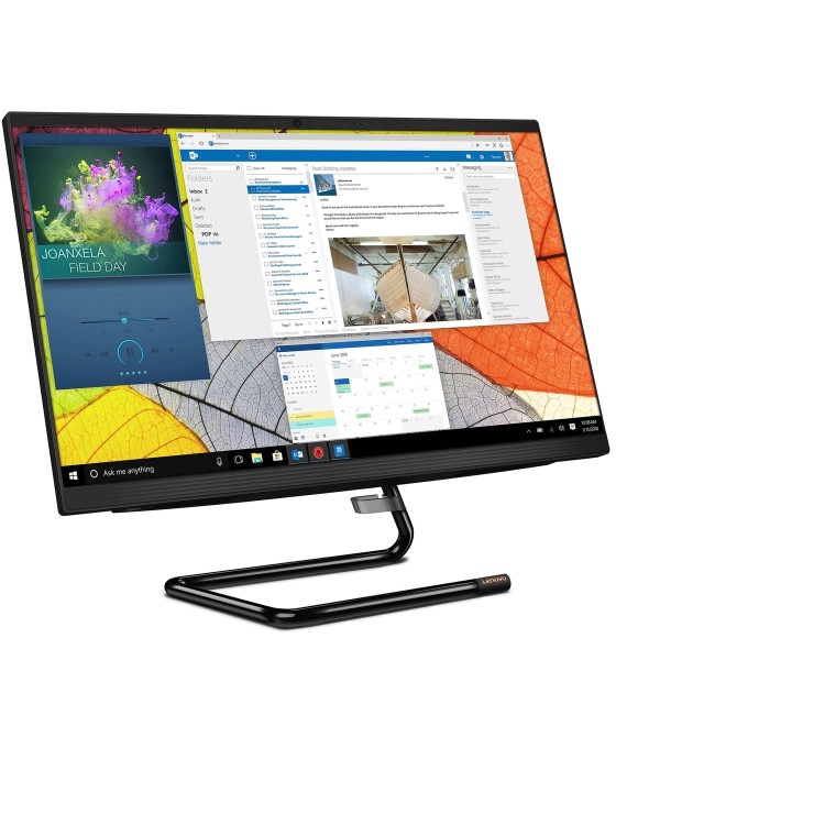 Refurbished Lenovo IdeaCentre A340 Core i3-10110U 4GB 128GB 21.5 Inch Windows 11 All in One in Black