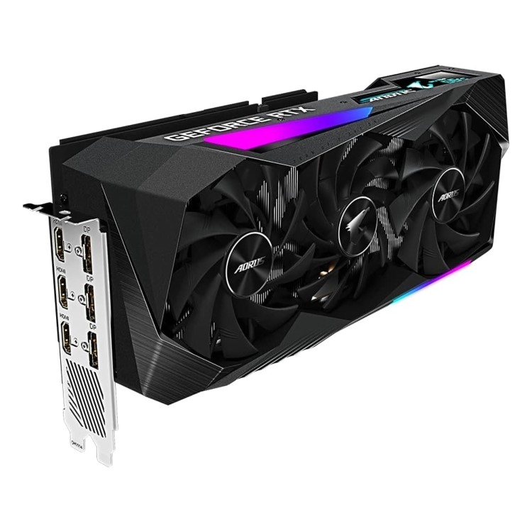 Box Opened Gigabyte AORUS GeForce RTX 3070 MASTER 8GB V2 LHR Graphics Card