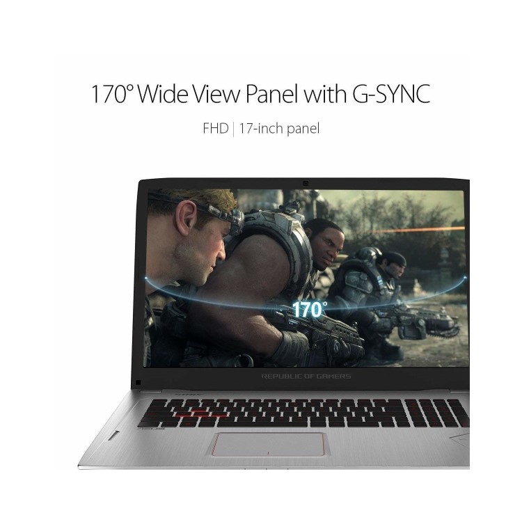Refurbished Asus ROG Strix Core i5-7300HQ 8GB 1TB GTX 1060 17.3 Inch Windows 10 Gaming Laptop in Titanium - Unit does not have SSD