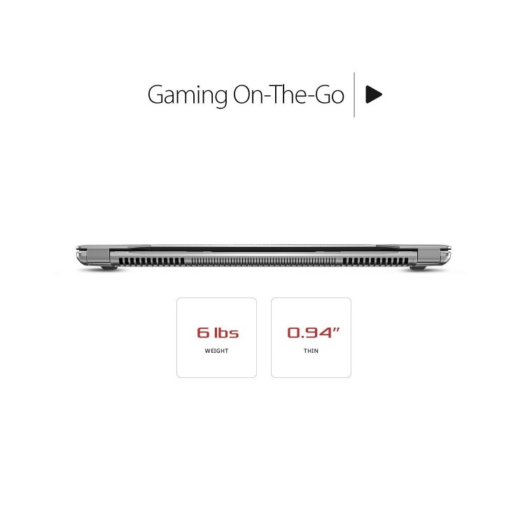 Refurbished Asus ROG Strix Core i5-7300HQ 8GB 1TB GTX 1060 17.3 Inch Windows 10 Gaming Laptop in Titanium - Unit does not have SSD