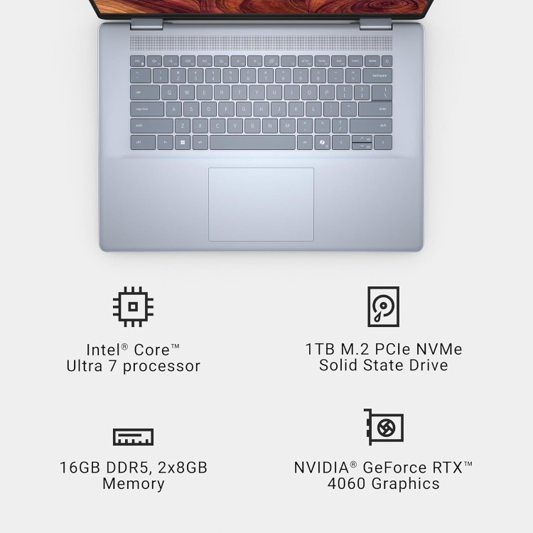 Refurbished Dell Inspiron 7640 Intel Core Ultra 16GB RAM 1TB SSD 16 Inch Convertible Windows 11 Laptop