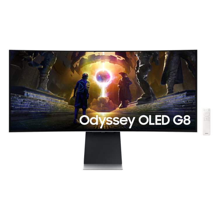 Refurbished Samsung Odyssey G8 34" OLED UWQHD 175Hz 0.03ms Curved Smart Gaming Monitor