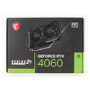 Box Opened MSI GeForce RTX 4060 VENTUS 2X BLACK 8GB OC GDDR6X Graphics Card